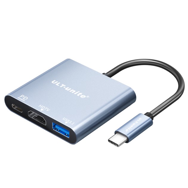 USB-C TO PD100W+HDMI4K60HZ+USB3.1产品图1